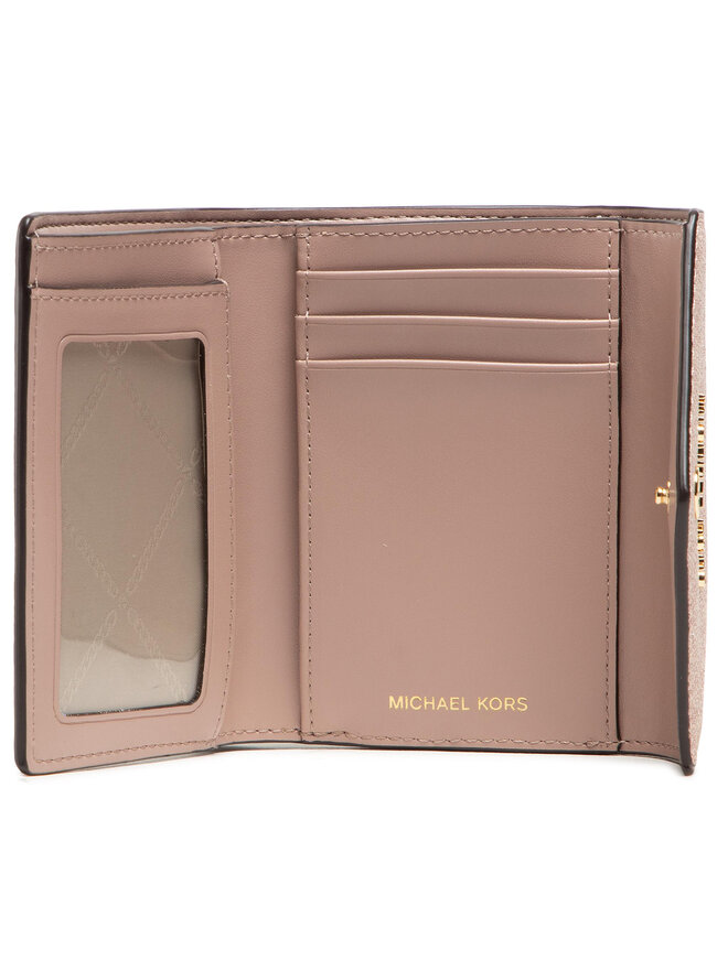 Portafoglio piccolo da donna MICHAEL Michael Kors Jet Set Charm 34S1GT9E6B Rosa escarpe