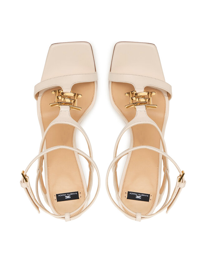Elisabetta Franchi Босоніжки Elisabetta Franchi SA07B61E2 Écru