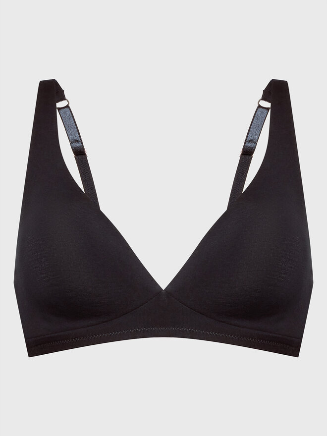 Hanro Hanro Σουτιέν Bralette Cotton Sensation 1387 Μαύρο
