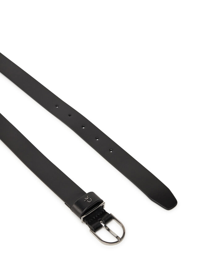 Calvin Klein Pasek Damski Calvin Klein Ck Metal Loop Round Buckle 2.5 K60K613147 Czarny