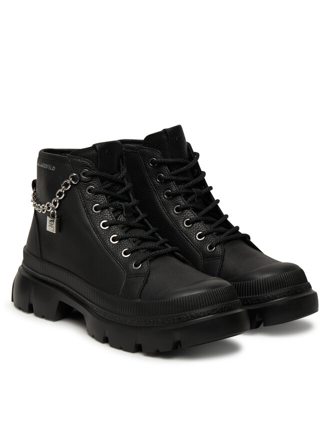 KARL LAGERFELD Schnürstiefeletten KARL LAGERFELD Trekka Max Lock KL43542 Schwarz