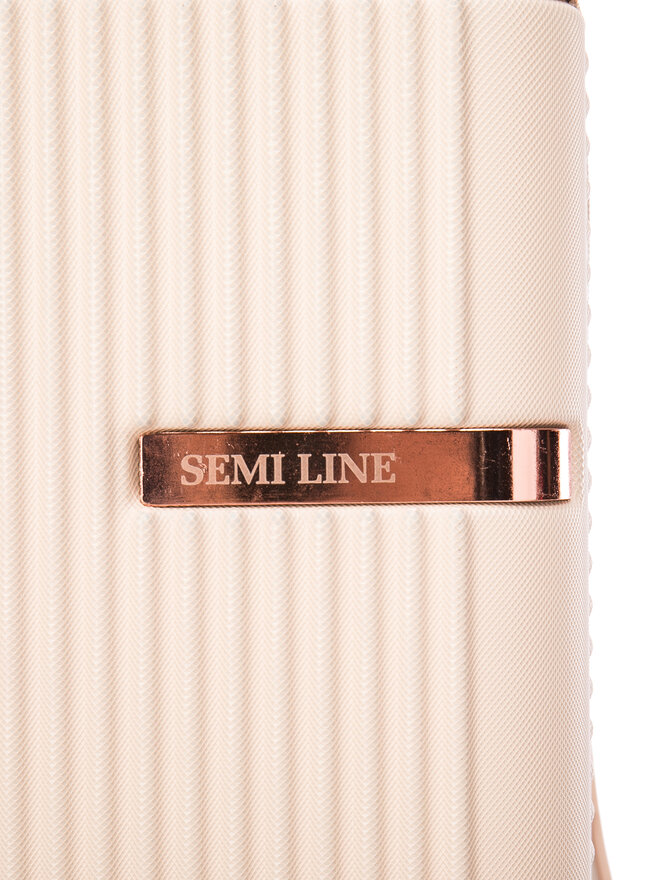 Semi Line Walizka kabinowa Semi Line T5943-3 Écru
