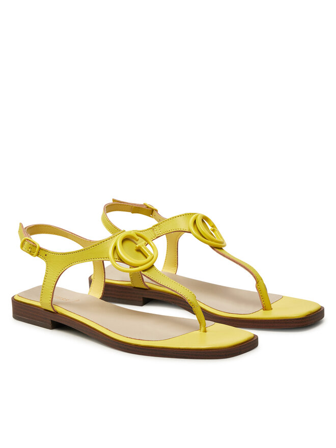 Guess Sandály Guess FLJMIR LEA03 Žlutá
