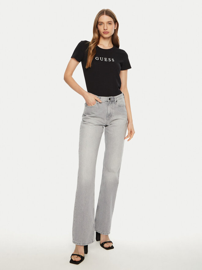 Guess Guess T-Shirt O5RI01 KBBU1 Μαύρο Slim Fit