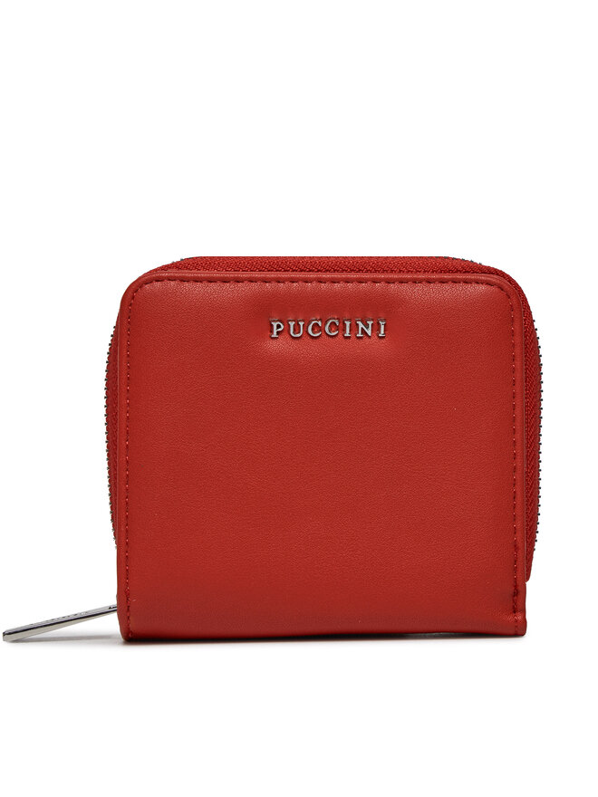Puccini Duży Portfel Damski Puccini BLP836A Czerwony