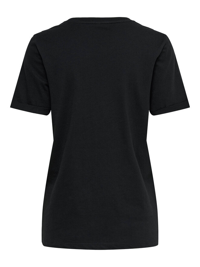 ONLY ONLY Camiseta Kita 15244714 Negro Regular Fit