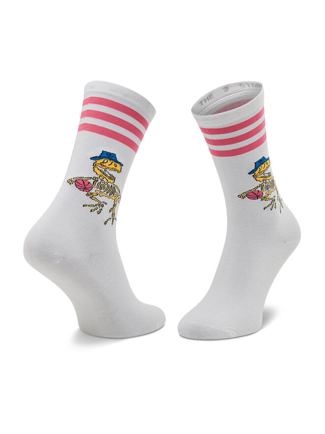 adidas Set di 2 paia di calzini lunghi unisex adidas Fun Graphic 2pp H32423 Bianco