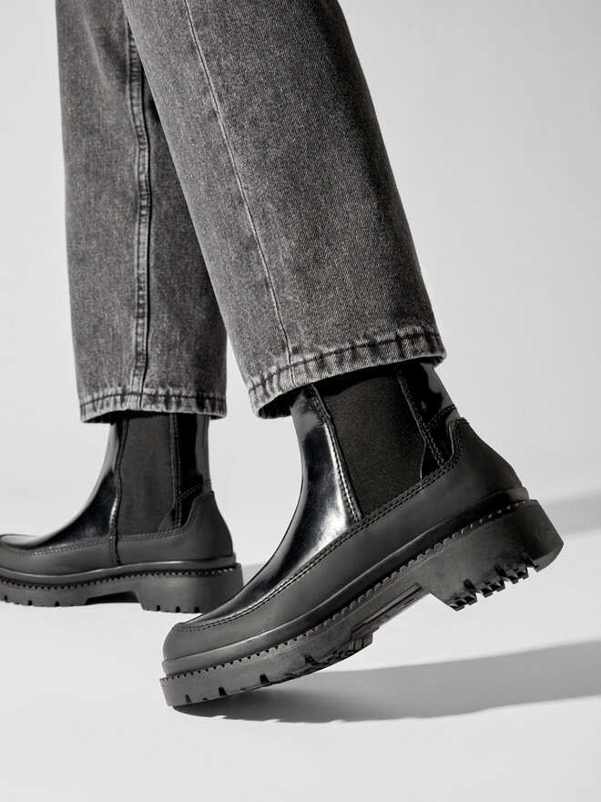 Gant Kotníková obuv s elastickým prvkem Gant Prepnovo Chelsea Boot 27551365 Černá