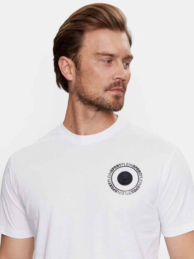 Plein Sport Plein Sport Camiseta FADC MTK7542 STE003N Blanco Slim Fit
