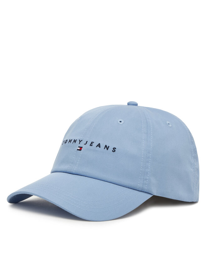 Tommy Jeans Cap Tommy Jeans Linear Logo 6 Panel AW0AW16868 Himmelblau