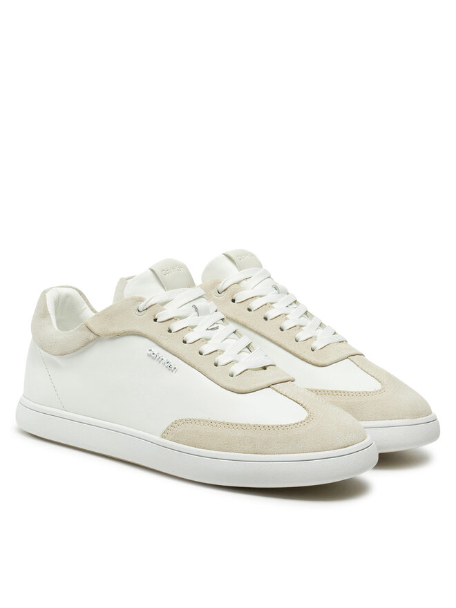 Calvin Klein Сникърси Calvin Klein Cupsole Lace Up - Lth Sue Mix HW0HW02435 Бежов