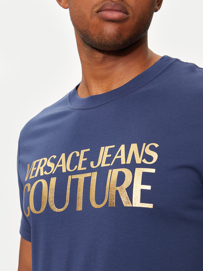 Versace Jeans Couture Versace Jeans Couture Camiseta 77GAHT05 Azul marino Regular Fit