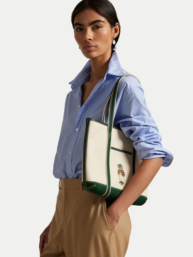 Polo Ralph Lauren Ročna torba Polo Ralph Lauren 428973078001 Écru