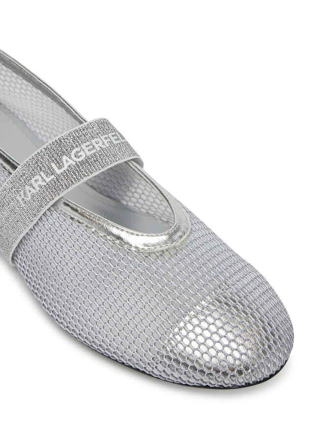 KARL LAGERFELD Balerinke KARL LAGERFELD KL40125 Srebrna