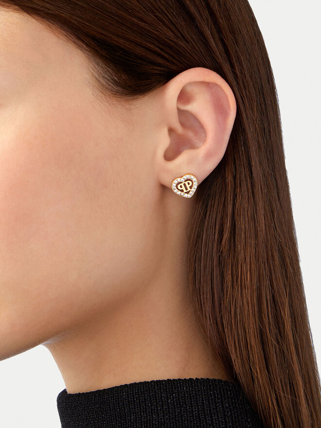 PHILIPP PLEIN Pendientes PHILIPP PLEIN Plein Rocked Heart PJZEA02EU Oro