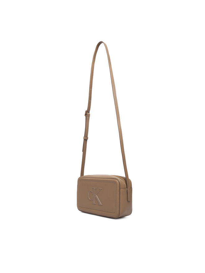 Calvin Klein Handtasche Calvin Klein Bold Ck Camera Bag LV04F3220G Beige