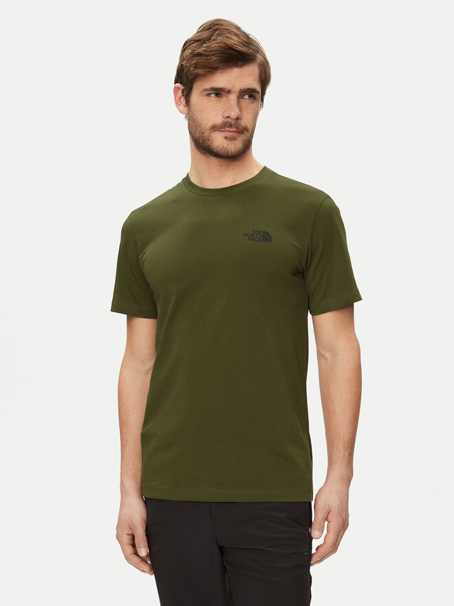 The North Face The North Face Marškinėliai Simple Dome NF0A87NG Žalia Regular Fit