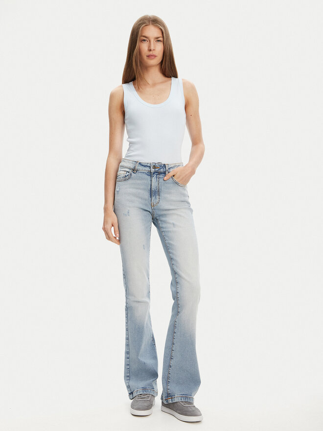 United Colors Of Benetton United Colors Of Benetton Топ 3GA2DH010 Блакитний Slim Fit