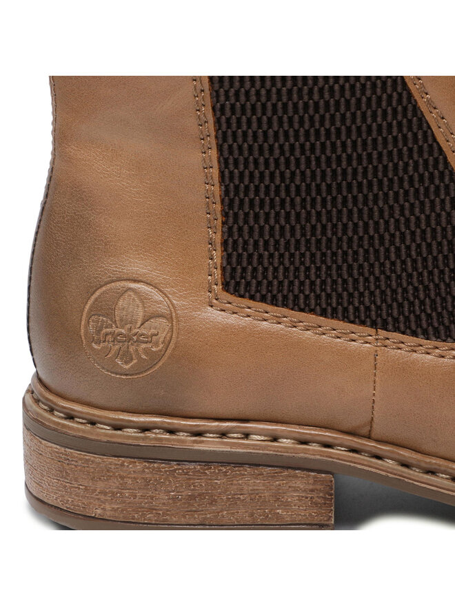 Rieker Botki Rieker Z4994-20 Brązowy