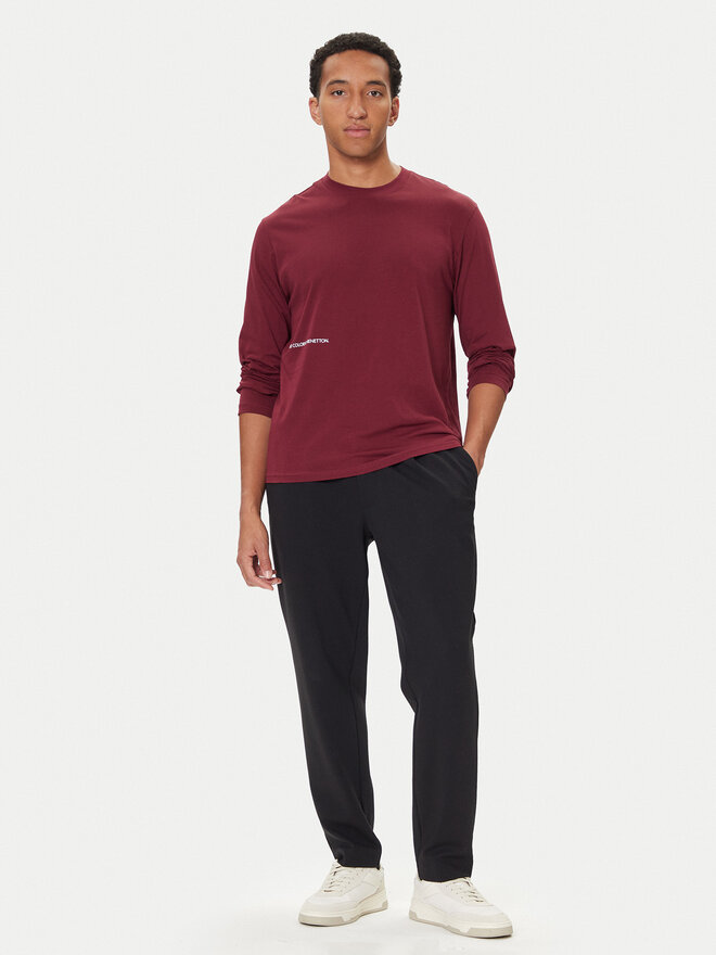 United Colors Of Benetton United Colors Of Benetton Longsleeve 30964M021 Dunkelrot Regular Fit