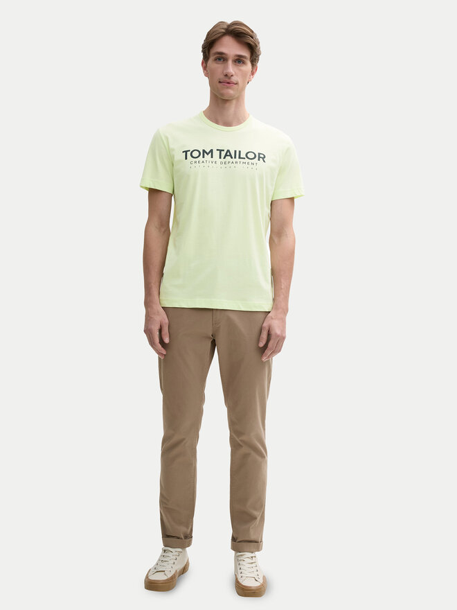 Tom Tailor Tom Tailor Marškinėliai 1045940 Žalia Regular Fit