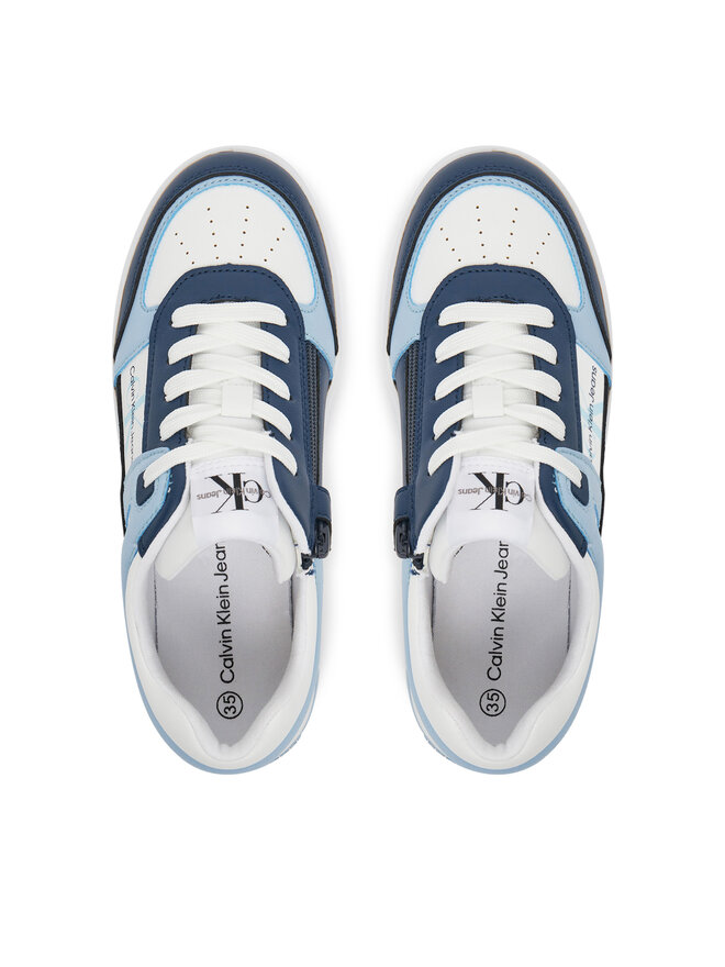 Calvin Klein Jeans Снікерcи Calvin Klein Jeans Low Cut Lace-Up Sneaker V3X9-82091-1355 Голубий