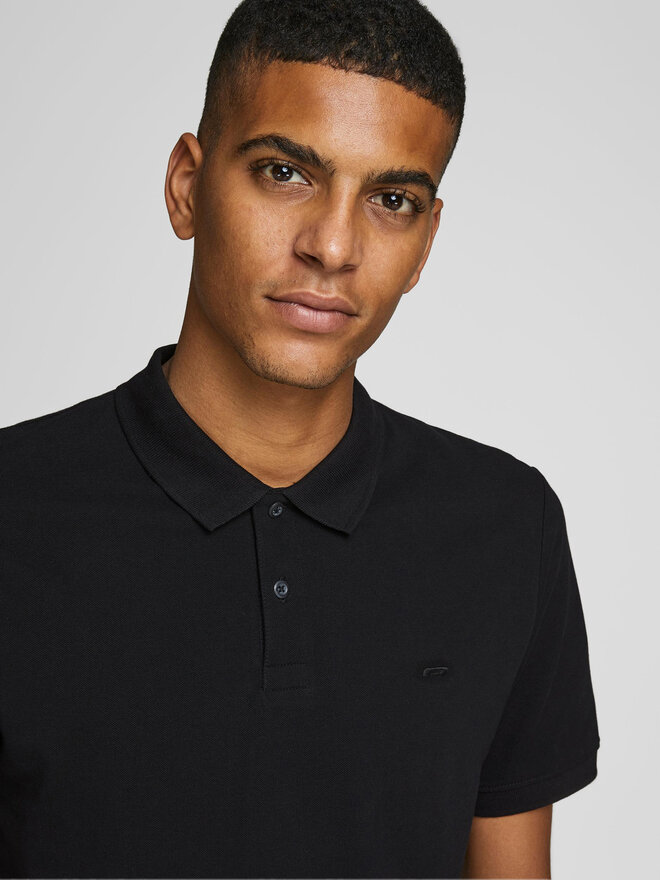 Jack&Jones Jack&Jones Poloshirt Basic 12136516 Schwarz Slim Fit