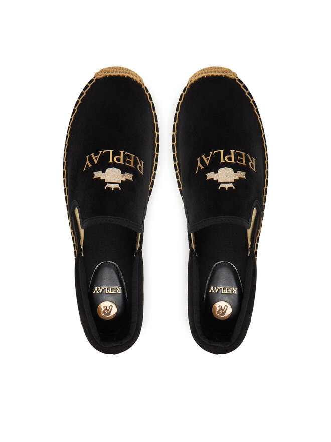 REPLAY Espadryle REPLAY GWF22 .000.C0086T Czarny