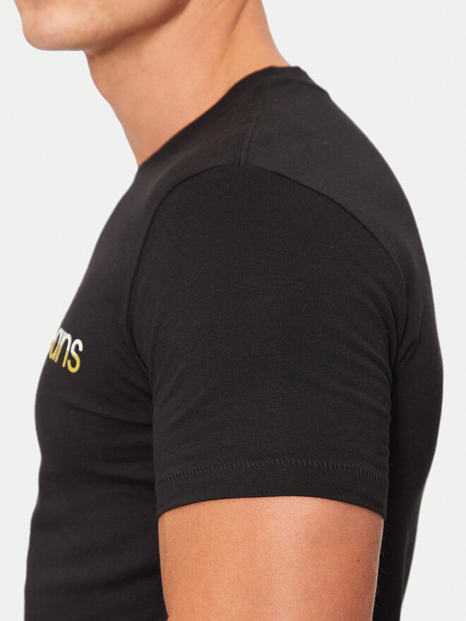 Calvin Klein Jeans Calvin Klein Jeans Camiseta Two Tone Institutional J30J325676 Negro Regular Fit