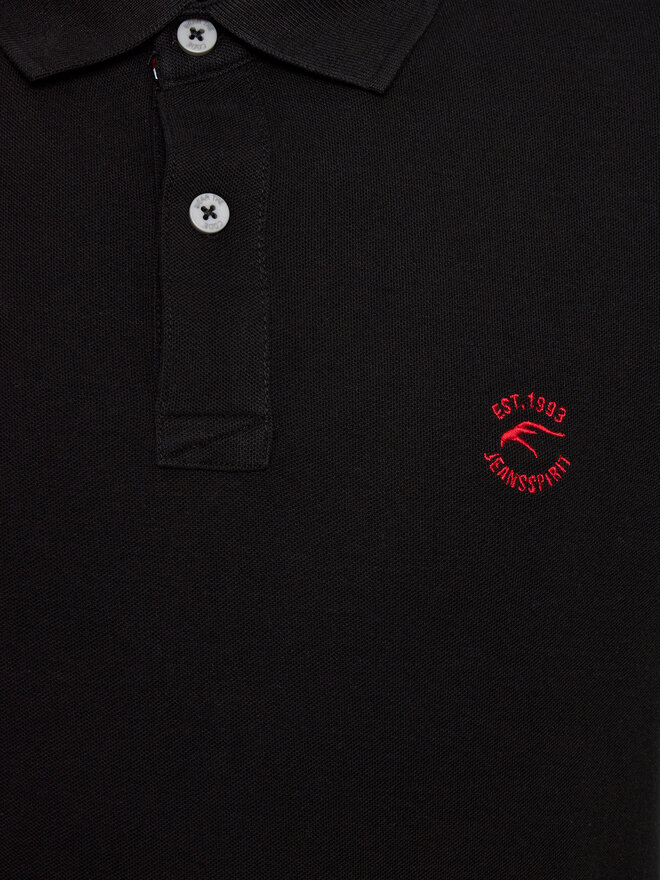 INDICODE INDICODE Polo Wadim 40-913 Μαύρο Slim Fit