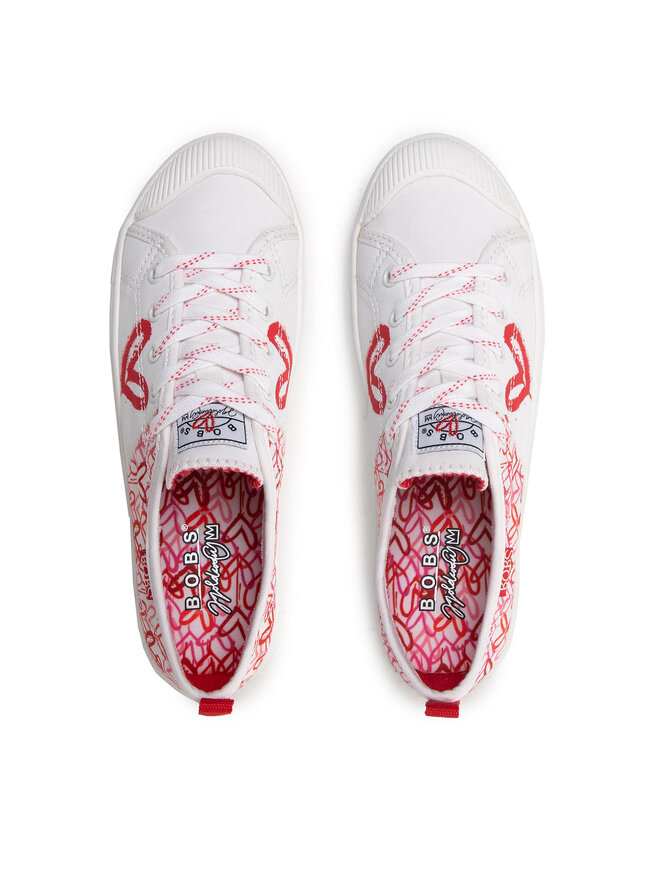 Skechers Sneakers aus Stoff Skechers All Corazon 113952/WRPK Weiß