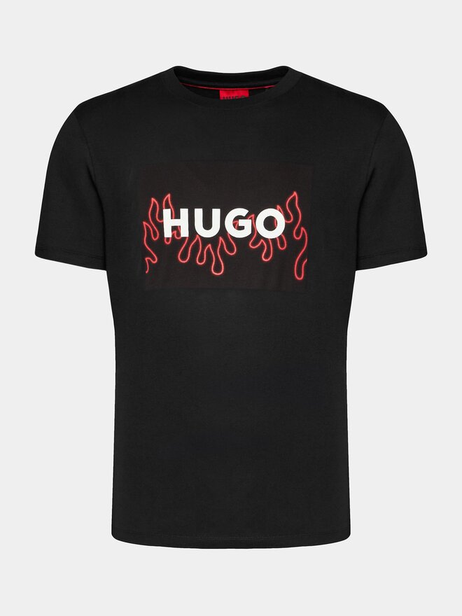 HUGO HUGO Camiseta Dulive 50506989 Negro Regular Fit