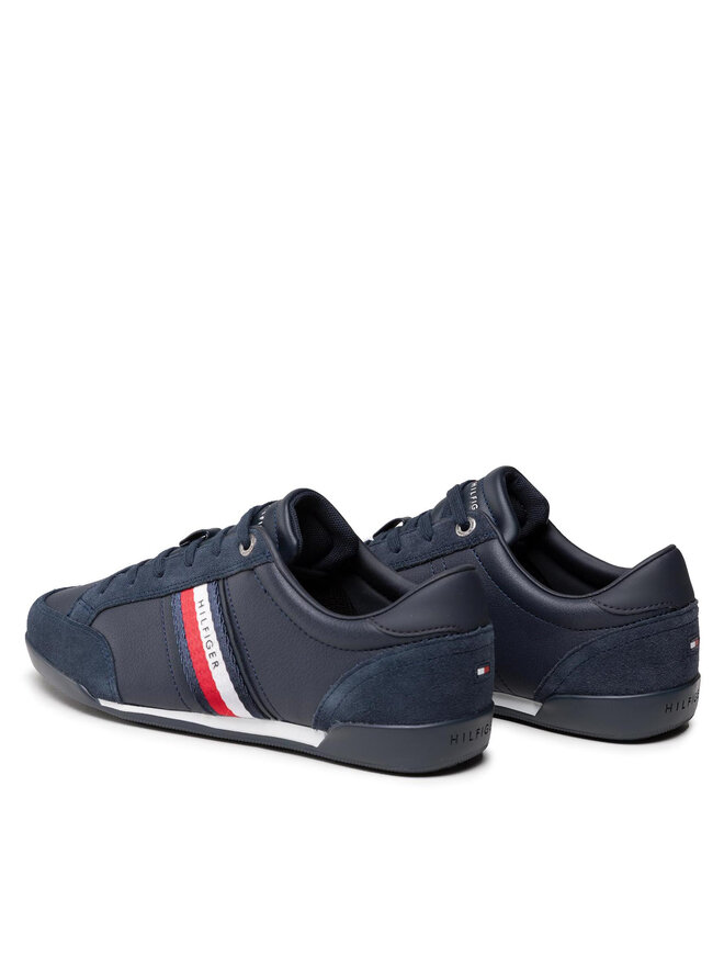 Tommy Hilfiger Αθλητικά Tommy Hilfiger Corporate Material Mix Leather FM0FM03741 Σκούρο μπλε