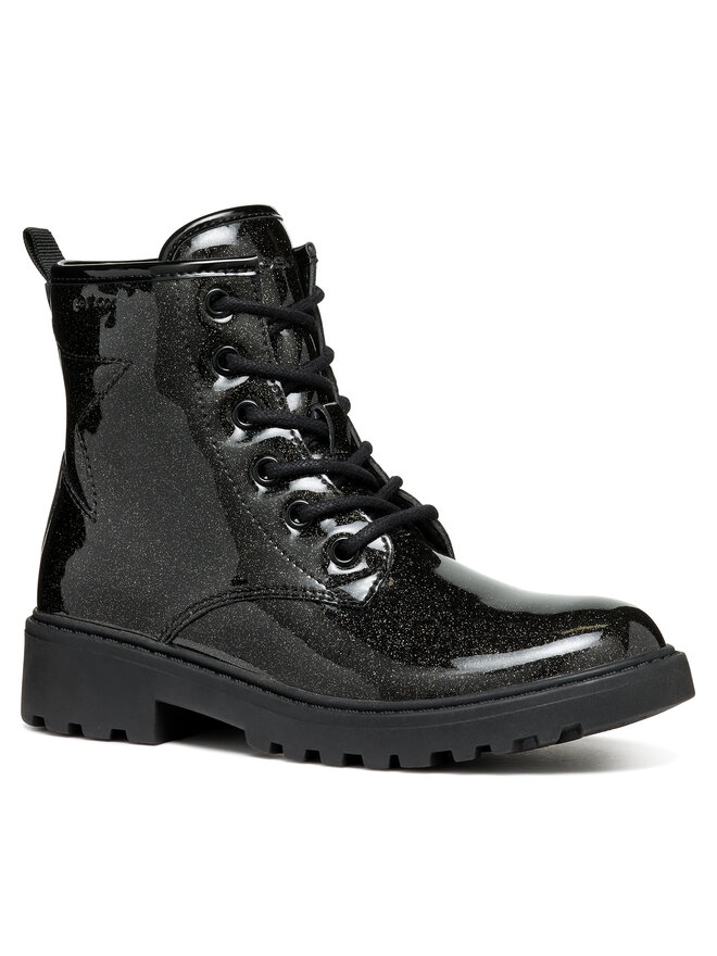 Bottes Geox Jr Casey J9420G 000KC C9999 M Noir chaussures
