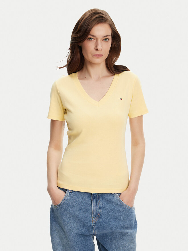 Tommy Hilfiger Tommy Hilfiger Camiseta New Cody WW0WW40584 Amarillo Slim Fit