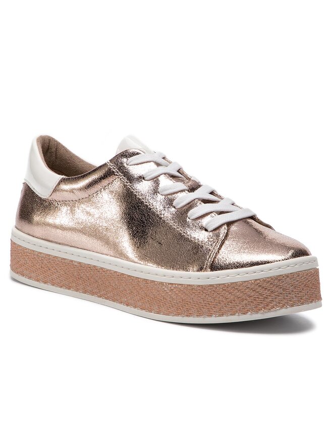 S oliver rose gold trainers shop