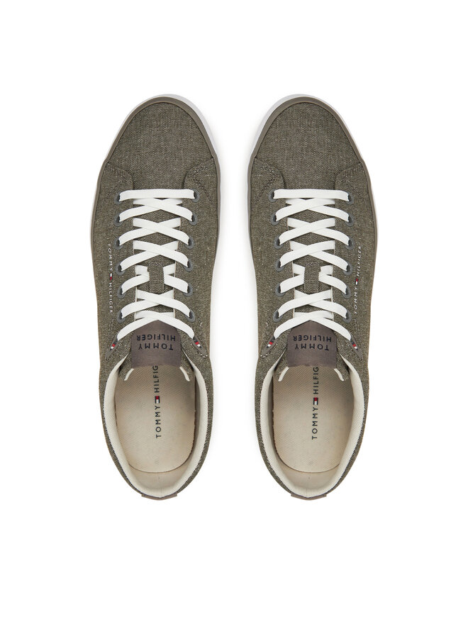 Tommy Hilfiger Tenisice Tommy Hilfiger Th Hi Vulc Low Core Chambray FM0FM05389 Siva