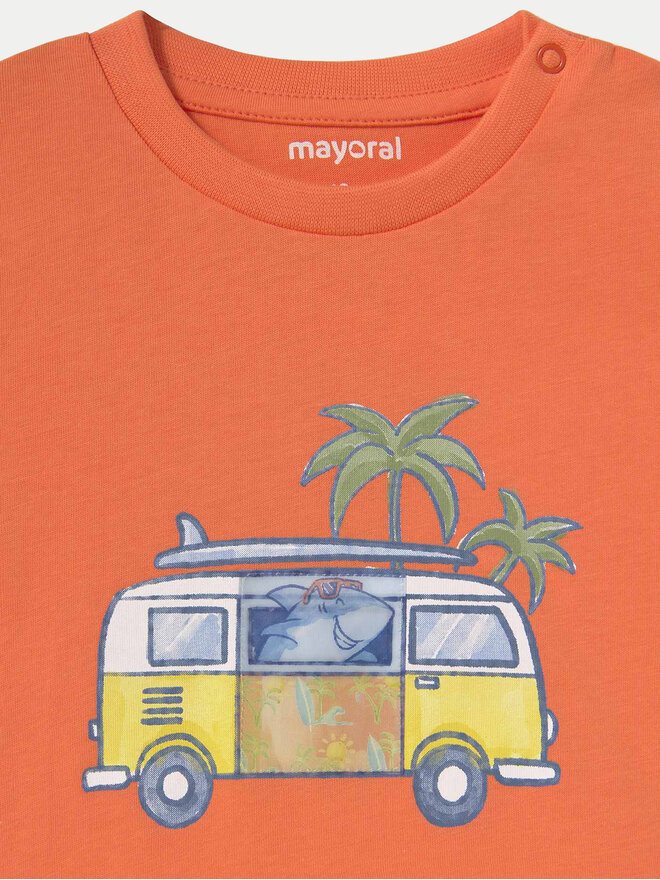 Mayoral Mayoral Marškinėliai 1063 Oranžinė Regular Fit