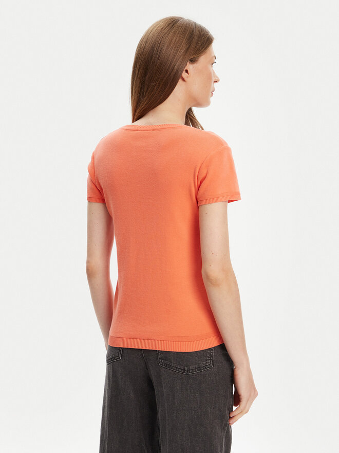 United Colors Of Benetton United Colors Of Benetton Marškinėliai 1091D1M10 Oranžinė Regular Fit