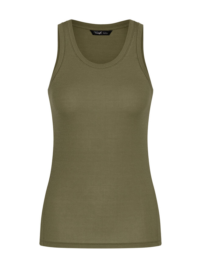 Triumph Triumph Felső Beauty Layers 10221176 Zöld Slim Fit