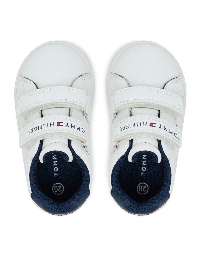 Tommy Hilfiger Сникърси Tommy Hilfiger Low Cut Velcro Sneaker T1X9-34062-1355 M Бял