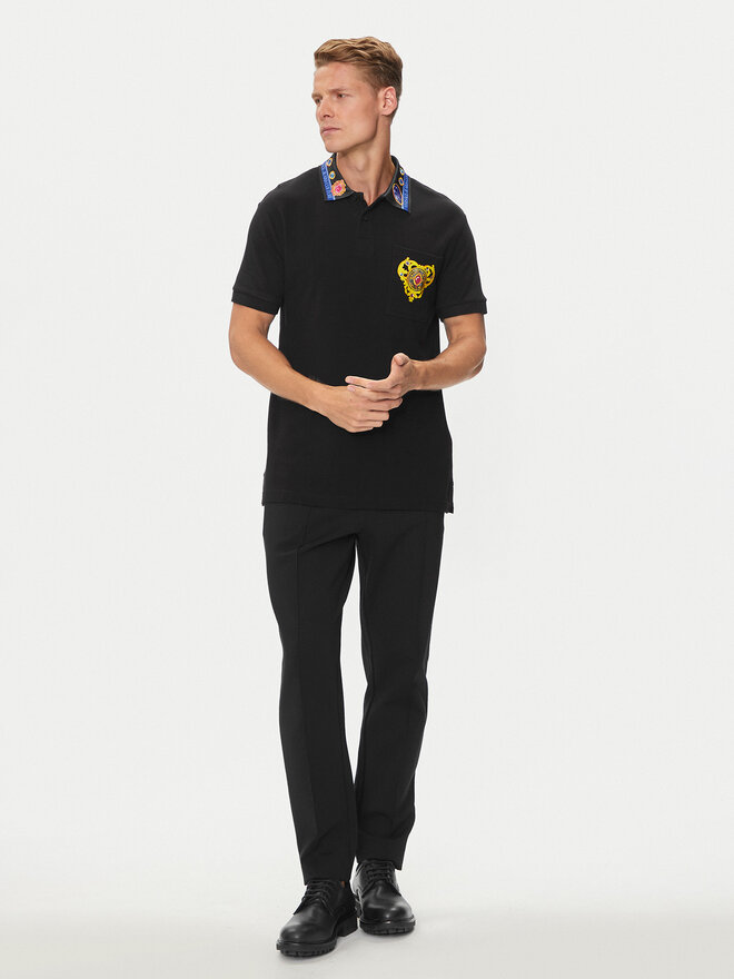 Versace Jeans Couture Versace Jeans Couture Polo 76GAGT11 Μαύρο Regular Fit