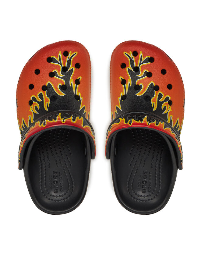 Crocs Klapki Crocs Classic Flames Clog K 210993 Pomarańczowy