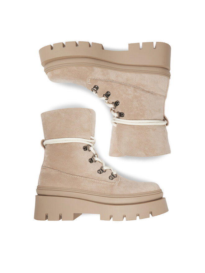 DeeZee Botines planos DeeZee 60063-5 Beis