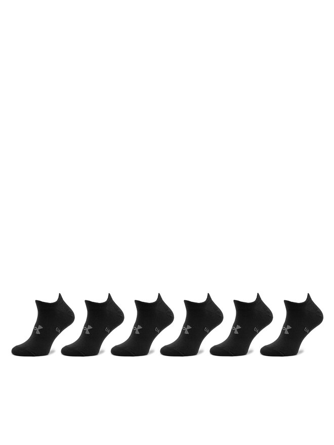 Under Armour Комплект 6 чифта къси чорапи унисекс Under Armour Ua Essential No Show 1370542-001 Черен