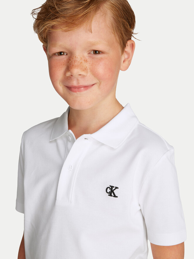 Calvin Klein Jeans Calvin Klein Jeans Poloshirt Essential IB0IB02486 Weiß Regular Fit