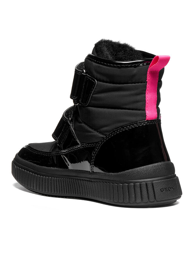 Geox Schnürschuhe Geox J Laquinny Girl B Abx J661JB 0HHFU C9B8L S Schwarz