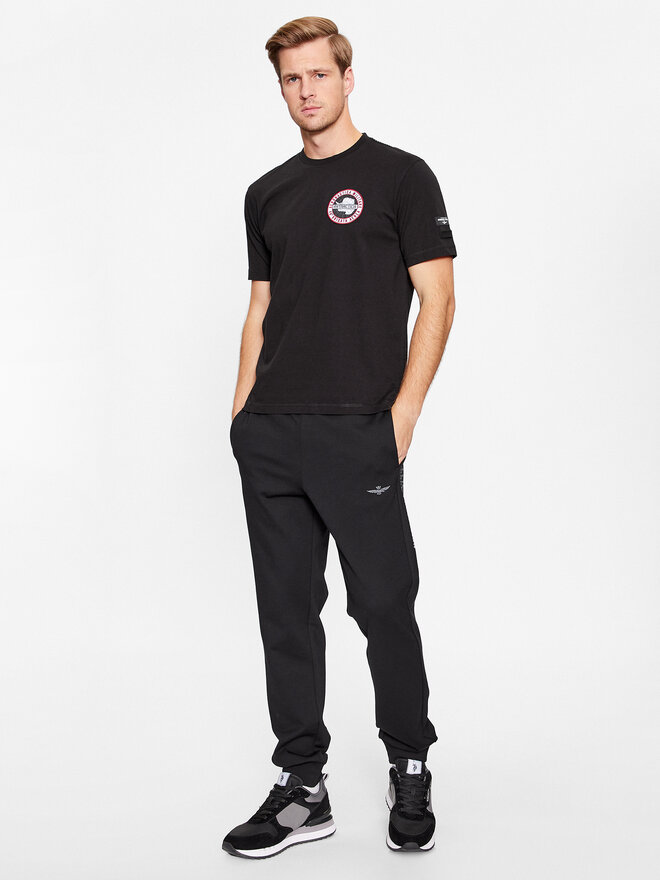Aeronautica Militare Aeronautica Militare T-Shirt 232TS2143J611 Μαύρο Comfort Fit