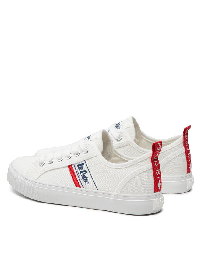 Lee Cooper Sneakers aus Stoff Lee Cooper LCW-22-31-0830LA Weiß