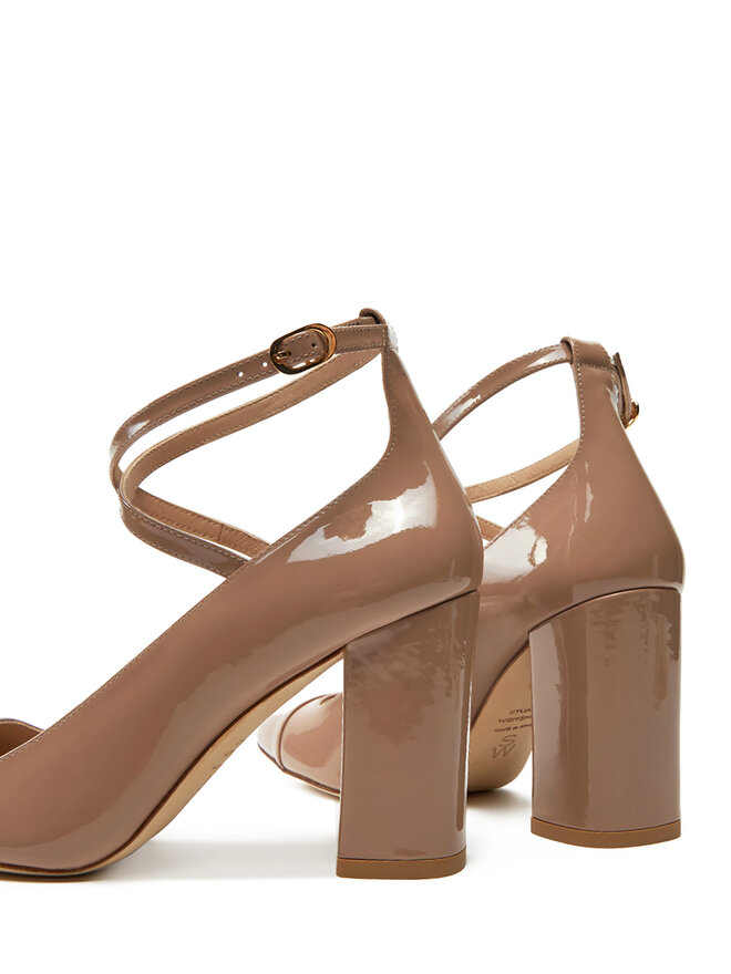 Stuart Weitzman Czółenka Stuart Weitzman Eden Strap 85 SK086 Beżowy